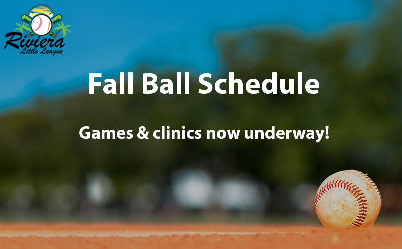 Fall Ball Game Schedule